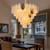 Dafna chandelier brass and clear lp