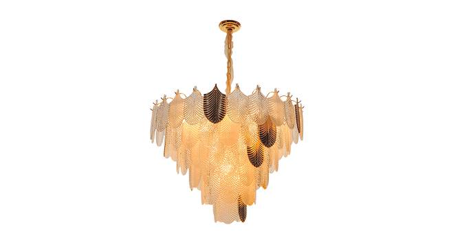 Dafna Chandelier (Brass & Clear) by Urban Ladder - Design 1 Side View - 408083