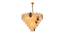 Dafna Chandelier (Brass & Clear) by Urban Ladder - Design 1 Side View - 408083