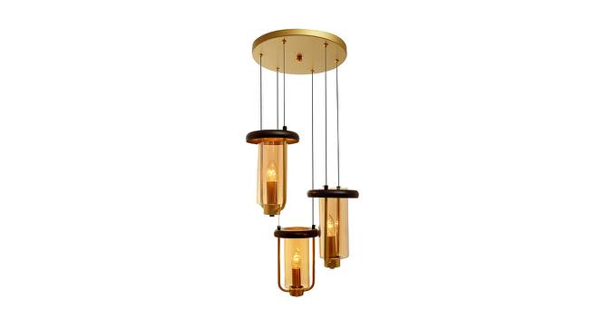 Dionne Hanging Lamp (Black & Brass) by Urban Ladder - Design 1 Side View - 408091