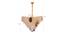 Dafna Chandelier (Brass & Clear) by Urban Ladder - Design 1 Dimension - 408105