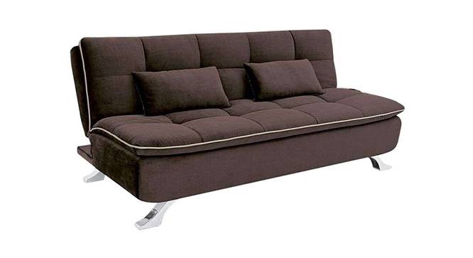 Harper Sofa Cum Bed (Brown, Fabric Finish) by Urban Ladder - Front View Design 1 - 408137