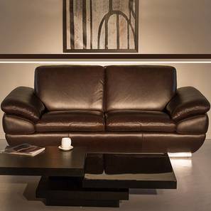 Furny Design Kinsley Leatherette Loveseat in Brown Colour