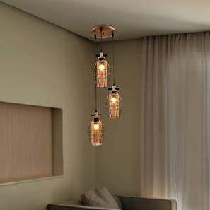 Doriane hanging lamp brass and black lp
