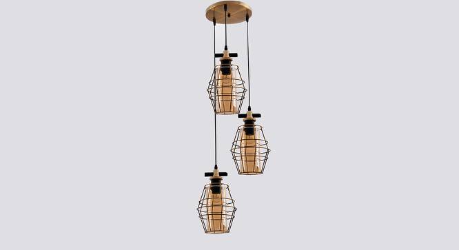 Doriane Hanging Lamp (Black & Brass) by Urban Ladder - Cross View Design 1 - 408315