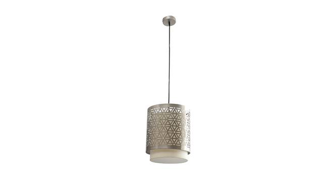 Enide Hanging Lamp (Chrome & White) by Urban Ladder - Cross View Design 1 - 408326