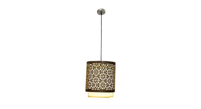 Enide Hanging Lamp (Chrome & White) by Urban Ladder - Design 1 Side View - 408342