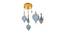 Edith Hanging Lamp (Brass & Smoke) by Urban Ladder - Front View Design 1 - 408348