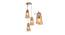 Elaine Hanging Lamp (Grey & Amber) by Urban Ladder - Front View Design 1 - 408349
