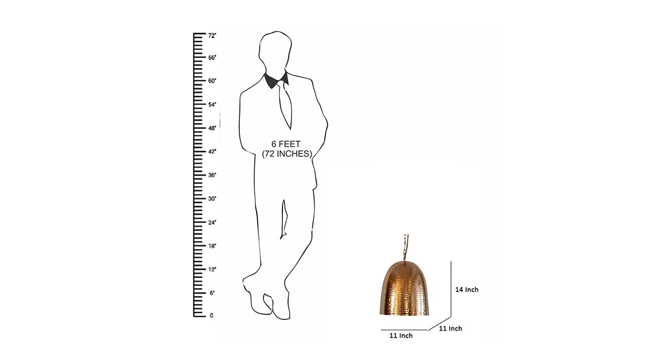 Elisabeth hanging lamp rose gold 6