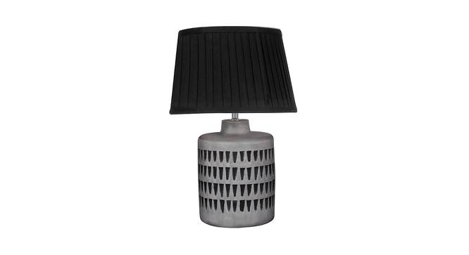Georgette Table Lamp (Black Shade Colour, Cotton Shade Material, Distress Grey) by Urban Ladder - Cross View Design 1 - 408395