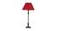 Gladys Table Lamp (Cotton Shade Material, Maroon Shade Colour, Patina) by Urban Ladder - Cross View Design 1 - 408399