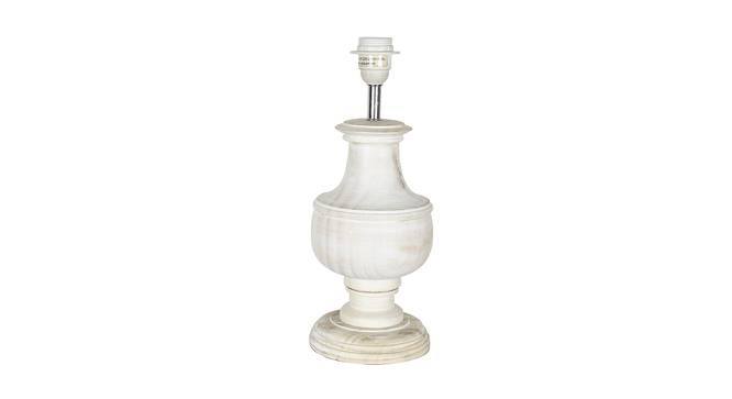 Garland Table Lamp (Off White, White Shade Colour, Cotton Shade Material) by Urban Ladder - Design 1 Side View - 408408