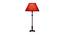 Gladys Table Lamp (Cotton Shade Material, Maroon Shade Colour, Patina) by Urban Ladder - Design 1 Side View - 408416