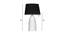 Geneva Table Lamp (White, Black Shade Colour, Cotton Shade Material) by Urban Ladder - Design 1 Dimension - 408437