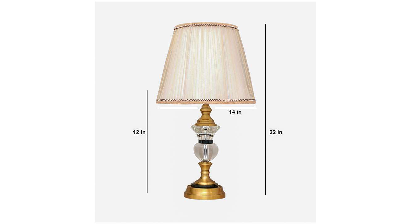 Germaine   white table lamp brass and black 6