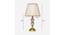 Germaine Table Lamp (White Shade Colour, Cotton Shade Material, Black & Brass) by Urban Ladder - Design 1 Dimension - 408441