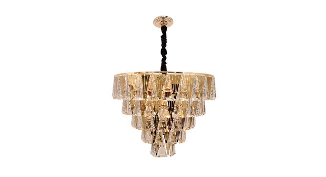 Jasman Chandelier (Rose Gold & Clear) by Urban Ladder - Cross View Design 1 - 408474