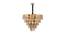 Jasman Chandelier (Rose Gold & Clear) by Urban Ladder - Cross View Design 1 - 408474