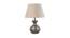 Jaxon Table Lamp (Silver, Cotton Shade Material, Beige Shade Colour) by Urban Ladder - Cross View Design 1 - 408477