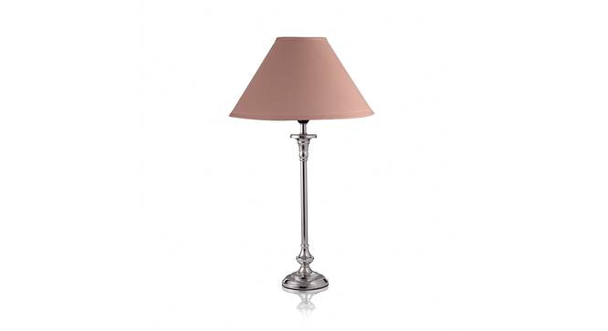 Jaxson Table Lamp (Cotton Shade Material, Beige Shade Colour, Chrome) by Urban Ladder - Cross View Design 1 - 408482