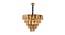 Jasman Chandelier (Rose Gold & Clear) by Urban Ladder - Design 1 Side View - 408495