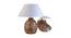 Harrison Table Lamp (White Shade Colour, Cotton Shade Material, Natural Wood) by Urban Ladder - Design 1 Side View - 408506