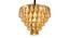 Jasman Chandelier (Rose Gold & Clear) by Urban Ladder - Rear View Design 1 - 408520