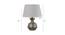 Jaxon Table Lamp (Silver, Black Shade Colour, Cotton Shade Material) by Urban Ladder - Design 1 Dimension - 408526