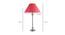 Ivy Table Lamp (Cotton Shade Material, Chrome, Maroon Shade Colour) by Urban Ladder - Design 1 Dimension - 408531