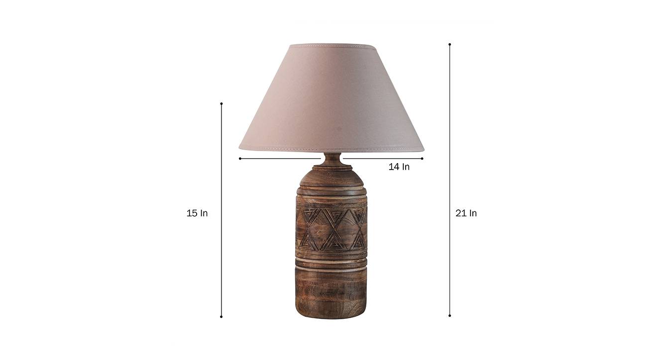 Kinsley   beige table lamp natural wood 6