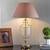 Milan   beige table lamp clear glass lp