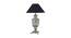 Michael Table Lamp (Black Shade Colour, Cotton Shade Material, transparent) by Urban Ladder - Cross View Design 1 - 408579
