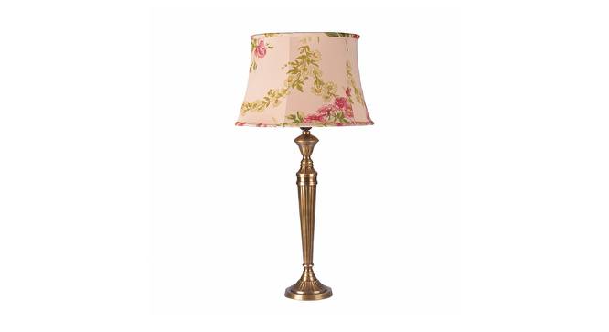 Philip Table Lamp (Brass, Cotton Shade Material, Printed Shade Colour) by Urban Ladder - Cross View Design 1 - 408586