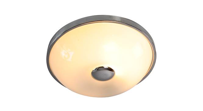Lynzi Ceiling Lamp (Chrome & White) by Urban Ladder - Design 1 Side View - 408591