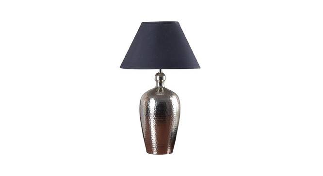 Willow Table Lamp (Black Shade Colour, Cotton Shade Material, Chrome) by Urban Ladder - Cross View Design 1 - 408655