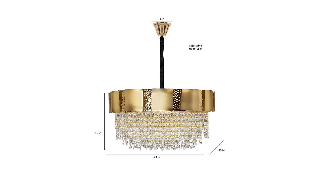 Yesemia chandelier gold 6