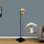 Bibi floor lamp black and matt gold  brass lp