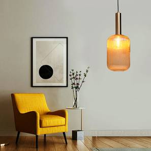 Ceiling Lights Design Delphine Hanging Lamp (Amber, Matt Gold & Brass)