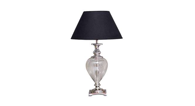 Guilia Table Lamp (Nickel, Black Shade Colour, Cotton Shade Material) by Urban Ladder - Cross View Design 1 - 408709