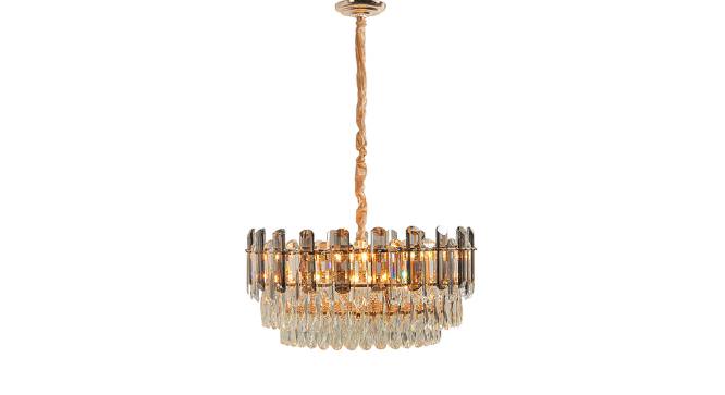 Althia Chandelier (Rose Gold & Smoke) by Urban Ladder - Design 1 Side View - 408715