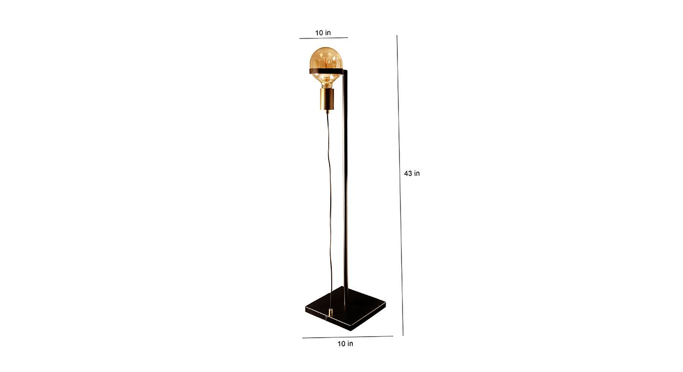 Bibi floor lamp black and matt gold  brass 6