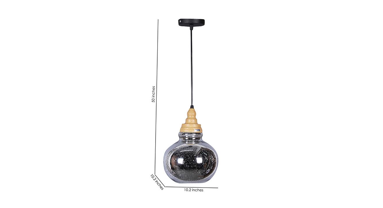 Emeline hanging lamp beige silver 6