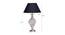 Guilia Table Lamp (Nickel, Black Shade Colour, Cotton Shade Material) by Urban Ladder - Design 1 Dimension - 408757