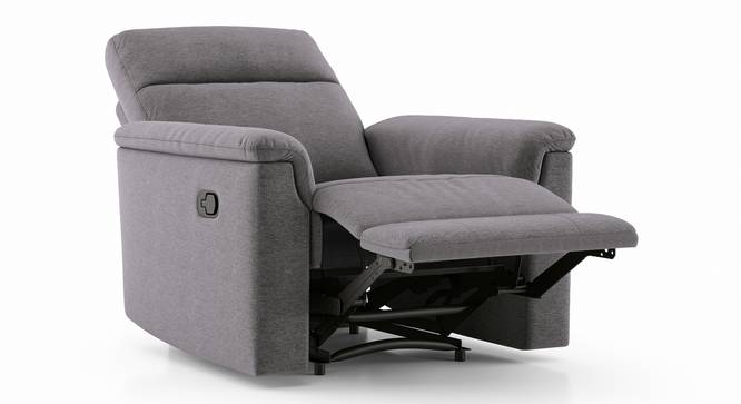 Barnes Recliner (One Seater, Lava Grey) by Urban Ladder - Front View Design 1 - 408768