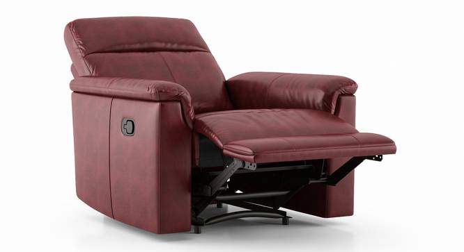 Barnes Recliner (One Seater, Barn Red) by Urban Ladder - Front View Design 1 - 408770