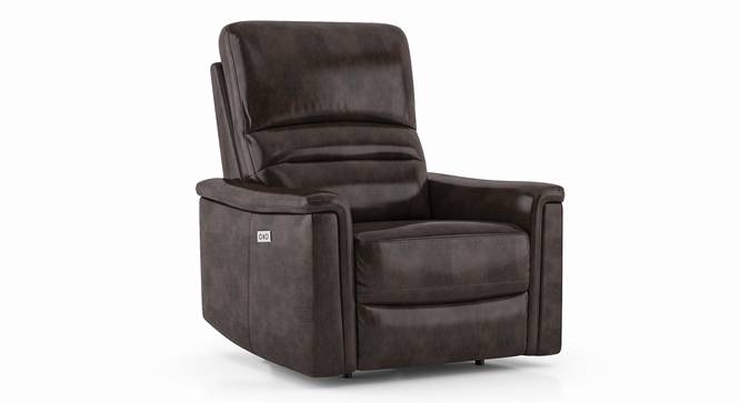 Laurence Motorized Recliner (One Seater, Powdered Cocoa Brown) by Urban Ladder - Cross View Design 1 - 408813