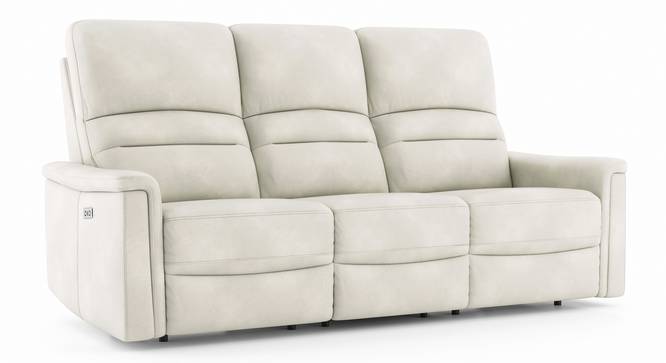 Laurence Motorized Recliner (Three Seater, Cannoli Cream) by Urban Ladder - Cross View Design 1 - 408838