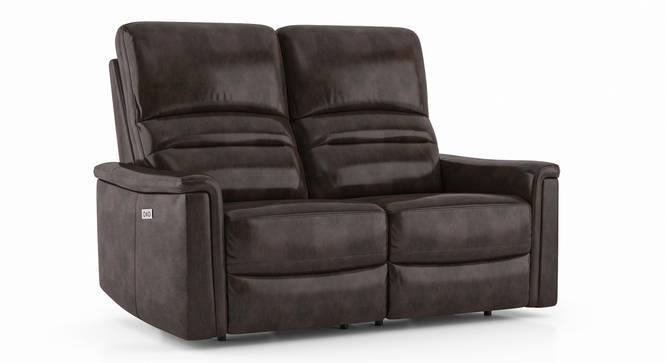 Laurence Motorized Recliner (Two Seater, Powdered Cocoa Brown) by Urban Ladder - Cross View Design 1 - 408840