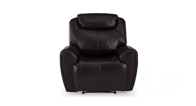 Anton Recliner (Brown, One Seater) by Urban Ladder - Front View Design 1 - 408885